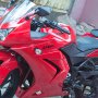 JUAL NINJA 250 MERAH 2010 MODIF SIMPEL