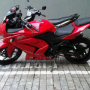 Jual Kawasaki Ninja 250, Merah, thn 2010, Km 7036, standar