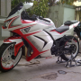 Jual Kawasaki ninja 250r 2010 bandung airbrush