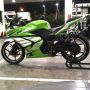 Kawasaki ninja 250 2008 hijau kesayangan Sudah modif