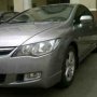 Jual Honda Civic fd1 AT 2007,abu abu met,KM 34RIBU