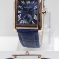 CARTIER Leather Strap (BLUG) For Ladies