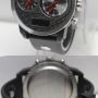 ALFA AD2045 Dual Time Sport Watch Black Rubber