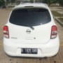 Jual Nissan March manual putih th.2012 mulus terawat