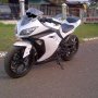 Jual Kawasaki Ninja 250Fi 2012 White Good Condition