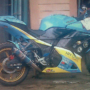 Jual ninja 250r bogor warna biru laut full modif tahun 2009