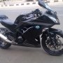 KAWASAKI NINJA 250 FI 2012 AKHIR BLACK STANDAR MULUS