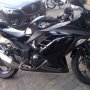 KAWASAKI NINJA 250 FI 2012 AKHIR BLACK STANDAR MULUS